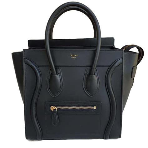 celine luggage handbag leather micro|Celine micro luggage price.